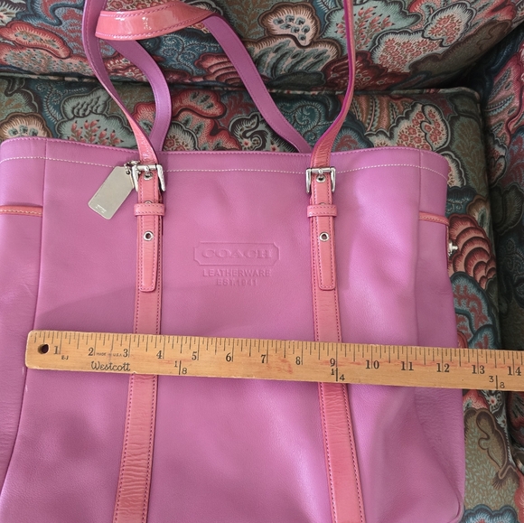 COACH pink bag tote J04Q 5787 - Picture 5 of 11